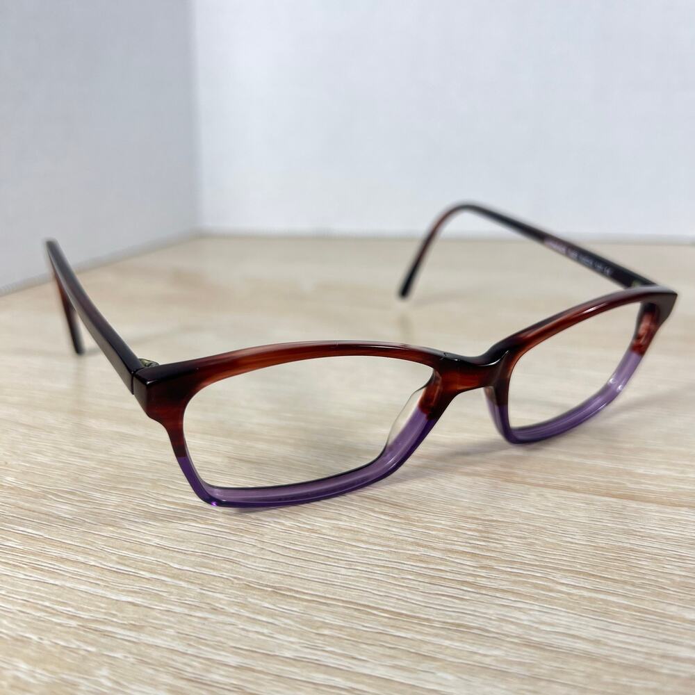 Lafont Issy LA Hitparade 5022 Eyeglasses Striped Brown Purple Frames 53-15-137